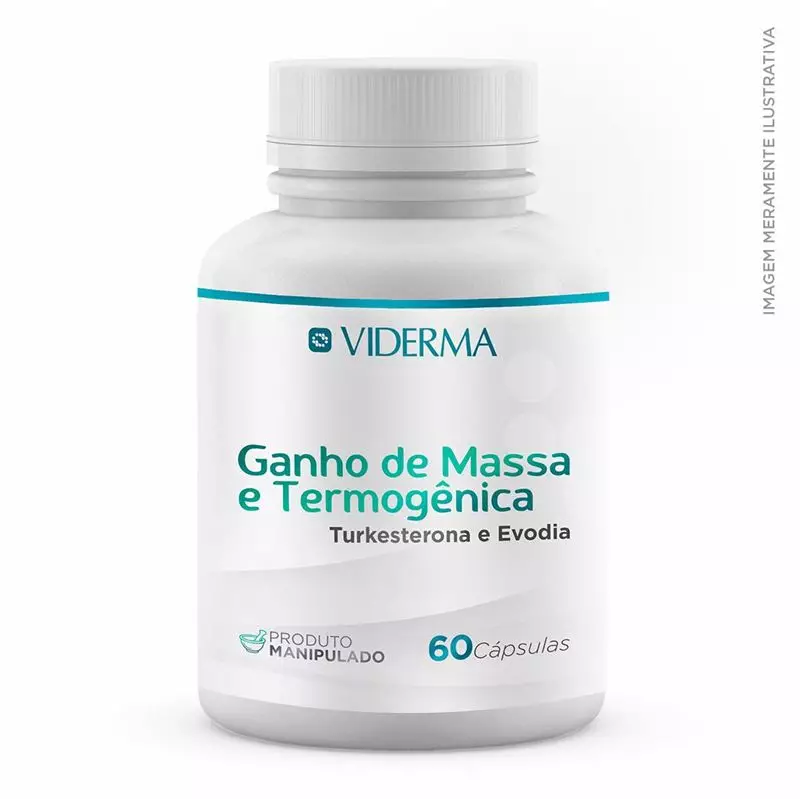GANHO DE MASSA E TERMOGÊNICA  Turkesterona e Evodia