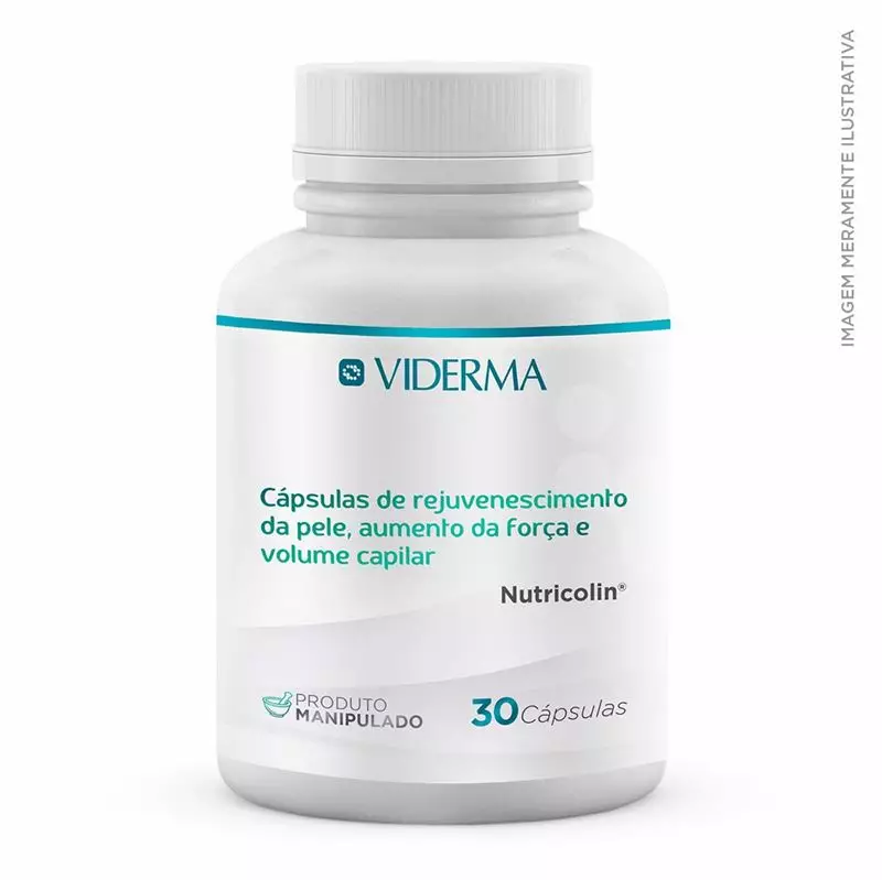 Cápsulas de Rejuvenescimento da pele, aumento da força e volume capilar (Nutricolin®)
