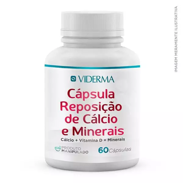 Cápsula Reposição de Cálcio e Minerais (Cálcio + Vitamina D + Minerais)