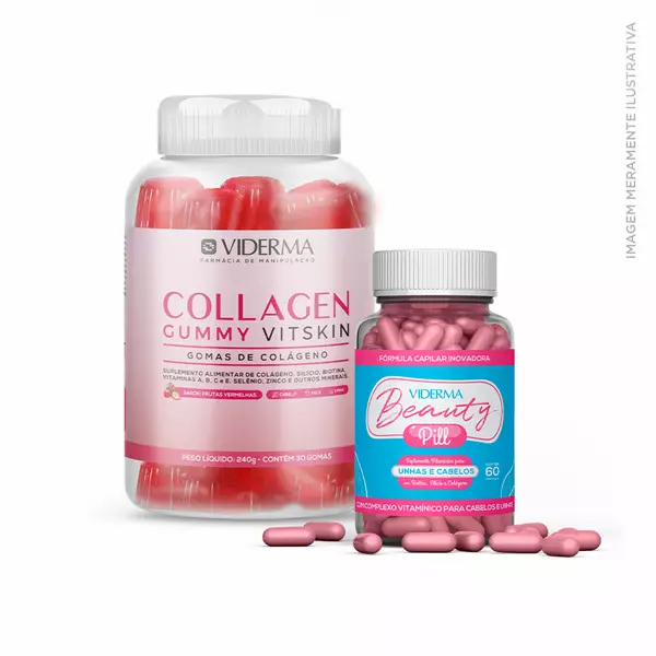 Kit Cabelos e Pele Radiantes (Cap Beauty Pill + Gummy Collagen Vit Skin ) Kit Cabelos e Pele Radiantes (Cap Beauty Pill + Gummy Collagen Vit Skin )