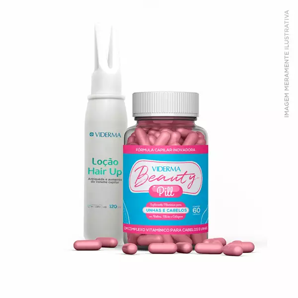 Kit Novos fios capilares (Loção Hair UP + Cápsula Beauty Pill) Kit Novos fios capilares (Loção Hair UP + Cápsula Beauty Pill)