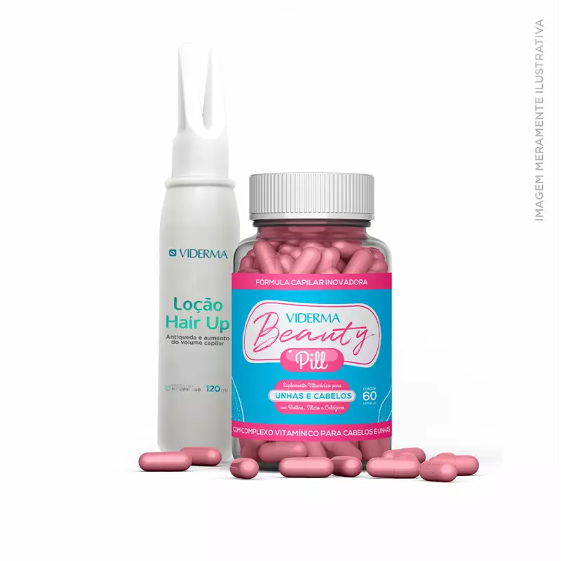 Kit Novos fios capilares (Loção Hair UP + Cápsula Beauty Pill)