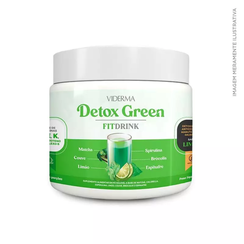 Bebida solúvel Detox Green (Linha FitDrink Viderma)